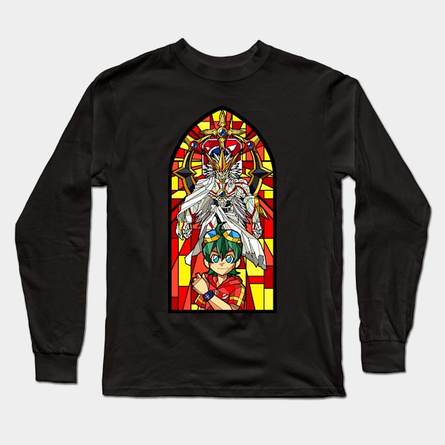 Digistained Glass Haru Long Sleeve T-Shirt by NightGlimmer